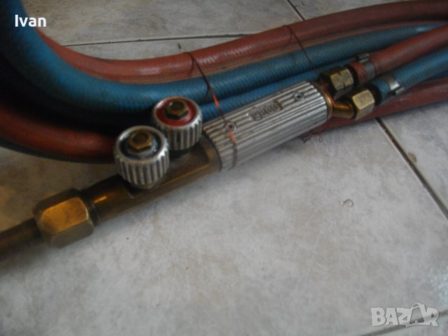 ОКСИЖННА АЦЕТИЛЕНОВА ГОРЕЛКА 52 см PREGO СТАРО КАЧЕСТВО С МАРКУЧИ 2Х10м, снимка 15 - Други инструменти - 41881278