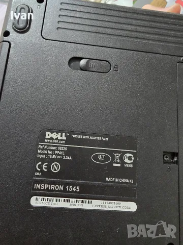 Лаптоп DELL inspiron 1545, снимка 3 - Лаптопи за дома - 55826374