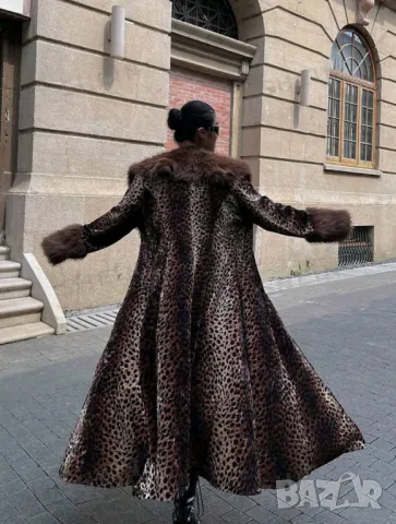 Палто леопардов принт 