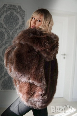 пухено палто , снимка 2 - Палта, манта - 52023784