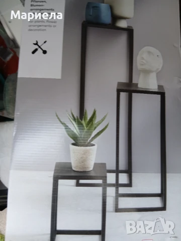 Комплект декоративни поставки / Декоративни метални поставки , снимка 3 - Етажерки - 51420850