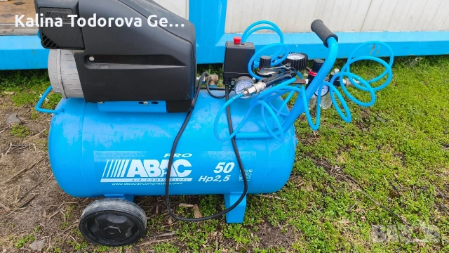 Продавам 50млитров въздушен компресор ABAC Montecarlo L25P, снимка 5 - Компресори - 53852353
