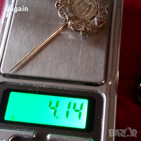 Сребърна брошка от 18-ти век., снимка 5 - Антикварни и старинни предмети - 52917485