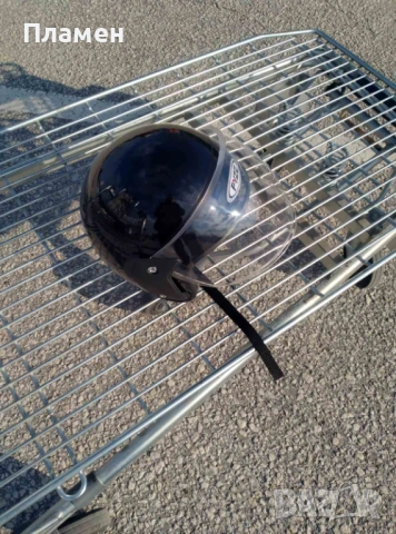 Шлем, каска за мотор скутер мотопед с визьор SAFE сива, черна,, снимка 17 - Аксесоари и консумативи - 36676838