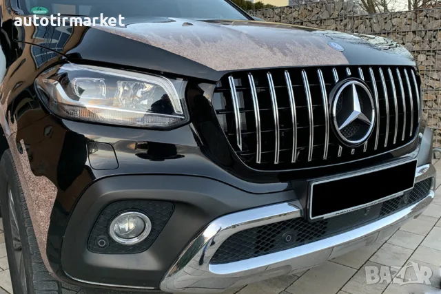 Хром/черна решетка тип GT за Mercedes X класа, снимка 2 - Аксесоари и консумативи - 56053649