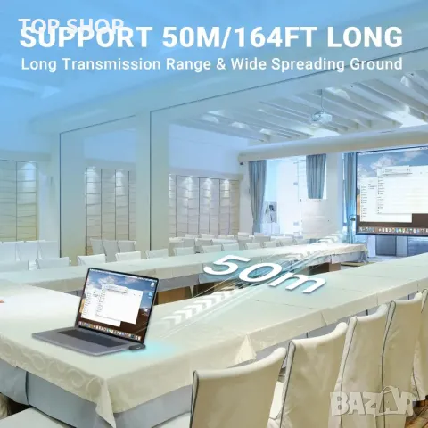 MINIX C1 Plus безжичен HDMI предавател и приемник, преносим HDMI безжичен удължител 2.4G/5GHz, 50 м, снимка 3 - Друга електроника - 49457566