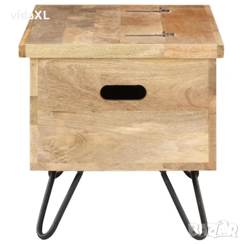 vidaXL Ракла, 90x40x45 см, мангово дърво масив, снимка 3 - Скринове - 56146623