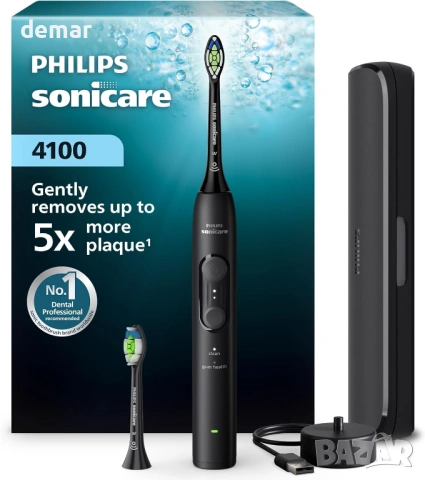 Електрическа четка за зъби Philips Sonicare серия 4000,черна,HX4044/52