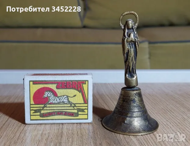 звънче камбанка месинг за колекционери , снимка 5 - Антикварни и старинни предмети - 49118760