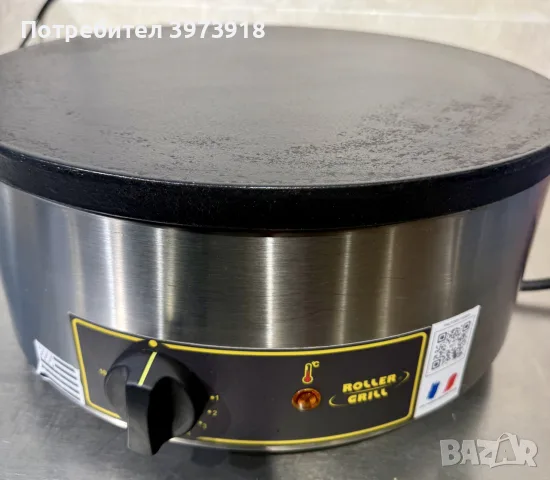 Roller Grill CFE 400 – професионален котлон за палачинки Ø40 см, 3600W, снимка 4 - Котлони - 56248542