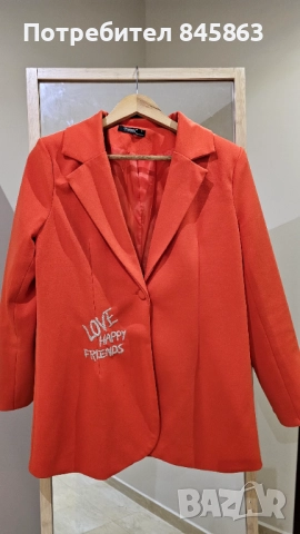 Оранжево сако, снимка 2 - Сака - 51699189