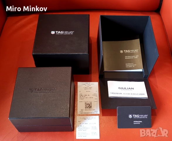 ПРОДАВАМ ЗЛАТЕН ЧАСОВНИК TAG HAUER, модел LINK Calibre 16, като нов, снимка 3 - Мъжки - 52707003