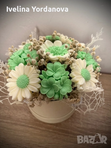 Букет от сапунени цветя