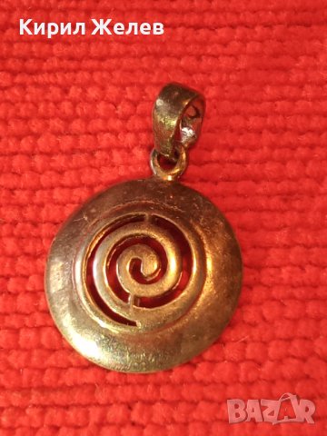 КРАСИВО АЖУРНО СРЕБЪРНО АРТ МЕДАЛЬОНЧЕ СРЕБРО 925 ПЕНДАНТ ВИСУЛКА 38426, снимка 2 - Колиета, медальони, синджири - 41336894