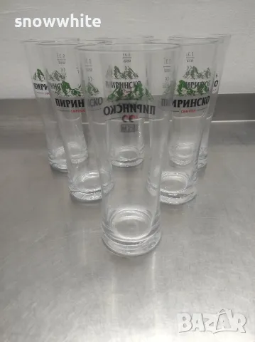 Чаши за бира Пиринско - 300 мл - 5 броя , снимка 3 - Чаши - 49892716