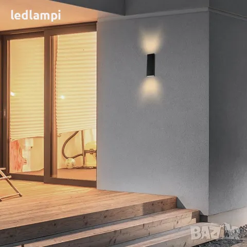 LED Стенен Осветител 8W Неутрално Бяла Светлина IP65, снимка 8 - Лампи за стена - 50110912