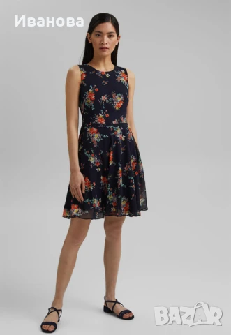 ESPRIT Прекрасна флорална лятна рокля/рокличка. Намалена от 139 лв, снимка 5 - Рокли - 50594103