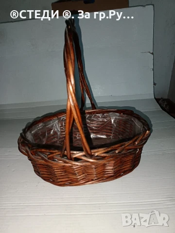 Ратанова кошница, снимка 2 - Декорация за дома - 50926817