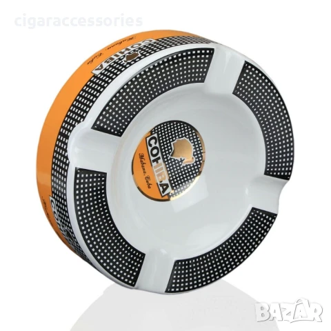 Керамичен пепелник Cohiba – 4 отделения за пури, снимка 3 - Табакери - 50898735