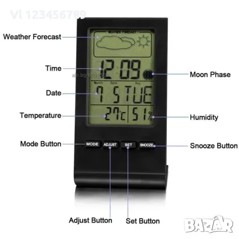 Метео станция ТН 100, снимка 4 - Други стоки за дома - 50751230