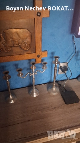 МЕДНИ КАРТИНИ,ПАНА,СВЕЩЕНИЦИ , снимка 2 - Други ценни предмети - 52771884