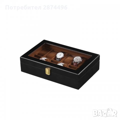 2656 ЛУКСОЗНА ДЪРВЕНА КУТИЯ ЗА ЧАСОВНИЦИ, снимка 6 - Подаръци за мъже - 35795461