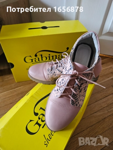   Обувки естествена кожа Gabina 38, снимка 3 - Дамски ежедневни обувки - 51580535