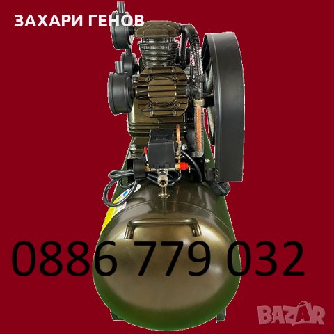 Компресор за въздух 100L italy 4НР / 3,0 кв 8 BARA - 480 л/м, снимка 2 - Други машини и части - 29676059