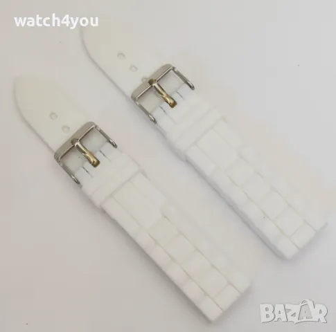 НОВА БЯЛА КАИШКА ОТ ЕСТЕСТВЕНА КОЖА.БЕЛИ КАИШКИ ЗА ЧАСОВНИЦИ.BIALA KAISHKA BQLA KAI{KA WHITE STRAP, снимка 8 - Каишки за часовници - 37700150