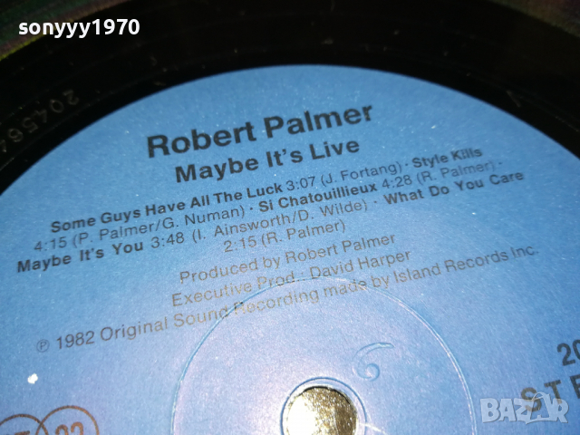 SOLD OUT-ROBERT PALMER-ISLAND RECORDS-ВНОС ENGLAND 1903221939, снимка 17 - Грамофонни плочи - 36162738