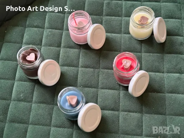 ~•°Бурканче с ароматна свещ °•~, снимка 2 - Декорация за дома - 48639505