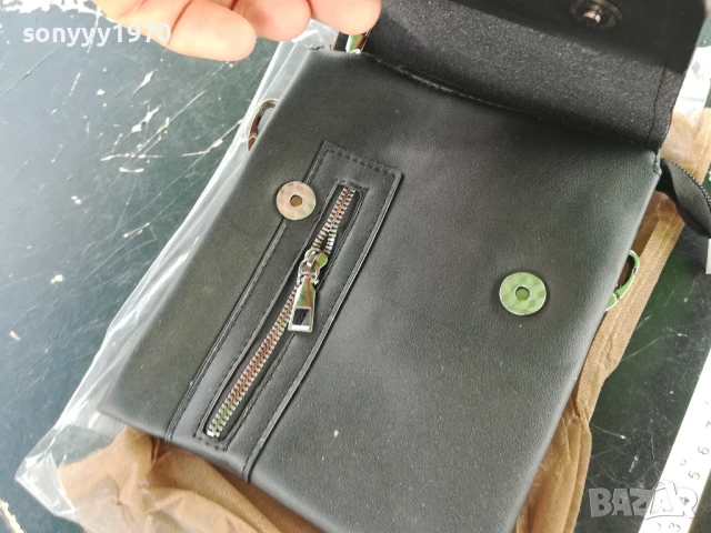 КОЖЕНА ЧАНТА-ЧЕРНА 1907251935, снимка 4 - Чанти - 51075768