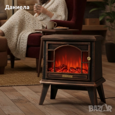 Ретро камина с ефект на пламък – уют и атмосфера навсякъде