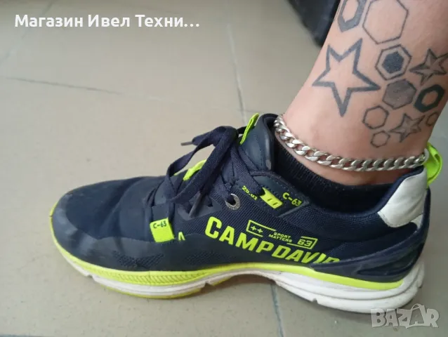 масивна сребърна гривна за глезен , снимка 2 - Гривни - 48749921