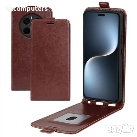 Honor Magic7 Pro 5G Flip2 Кожен Калъф и Скрийн Протектор, снимка 4 - Калъфи, кейсове - 51366607