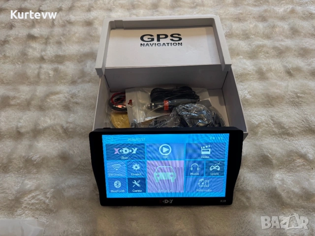 GPS навигация XGODY X10 – 7 инча, Bluetooth, нова