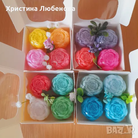 Кутии с глицеринови сапунчета , снимка 6 - Изкуствени цветя - 48733848