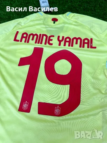 Тениска на Испания с Ламин Ямал, снимка 4 - Футбол - 47893321