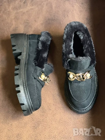 мокасини с пух, снимка 5 - Дамски ежедневни обувки - 51426840