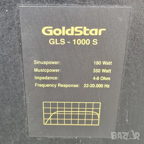 Тонколони GoldStar GLS-1000S 350W, снимка 2 - Тонколони - 55853410