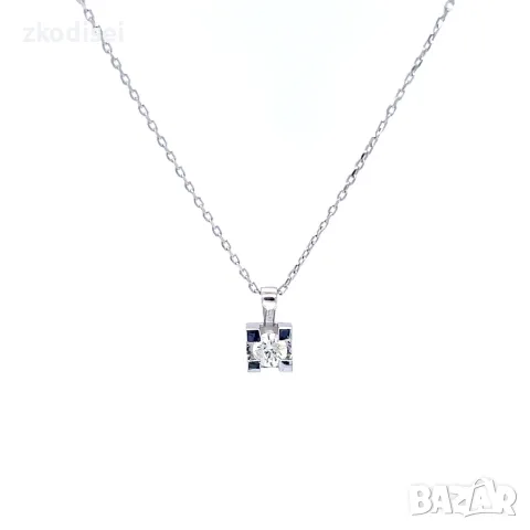 Златнo колие с диаманти 0,18Ct. чистота:SI 50см. модел:42923-1