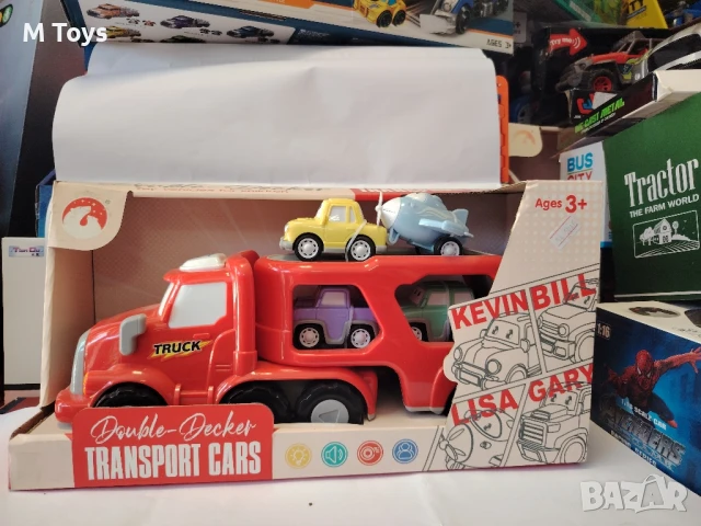 Двоен Транспортен Камион с Колички – Double-Decker Transport Cars 🚗🚛