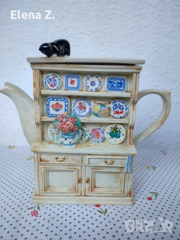 Чайник "шкаф за чинии" Swineside Англия, снимка 9 - Декорация за дома - 52860301