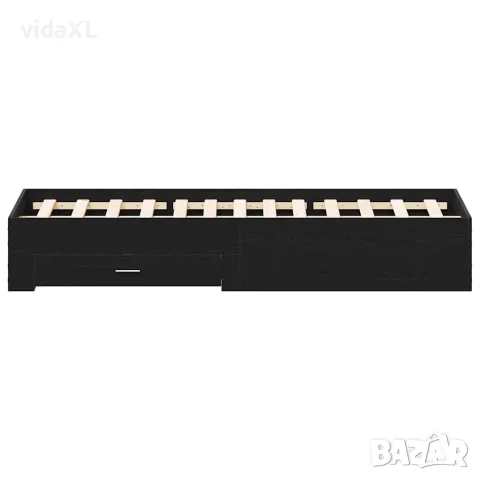 vidaXL Рамка за легло Черния дъб 140 x 190 cm Инженерна дървесина, снимка 8 - Спални и легла - 56147061