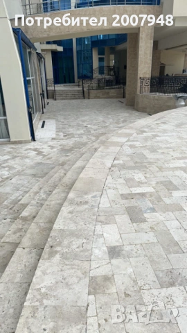 ПРОМОЦИЯ Травертин 3 см - 24 Евро кв.м с ДДС. 40х20 и 20/20 за външна настилка, снимка 3 - Облицовки - 40636963