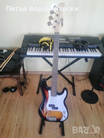 Нова бас китара Rock JAM + калъф  За предпочитане лично предаване  14 дни срок за тестване!  