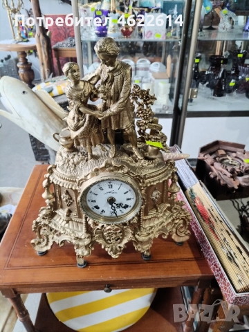МНОГО КРАСИВ НАСТОЛЕН ЧАСОВНИК БРОНЗ , снимка 4 - Антикварни и старинни предмети - 52119380