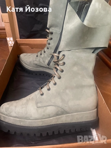 Кожени ботуши , снимка 2 - Дамски ботуши - 52799026