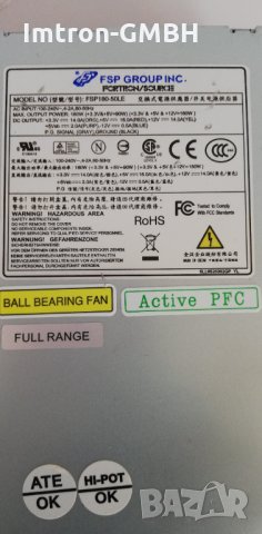 POWER SUPPLY ЗАХРАНВАНЕ FSP Fortron FSP180-50LE Industrial PC PSU 180 W 80 PLUS, снимка 5 - Друга електроника - 35703943