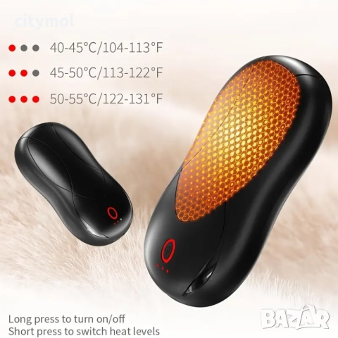 2 бр. акумулаторни грейки за ръце, 6000mAh, за многократна употреба за къмпинг/туризъм/пътуване/рабо, снимка 5 - Друга електроника - 52207610